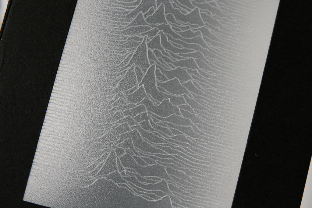 Joy Division Unknown Pleasures engraved card – Original Cinn